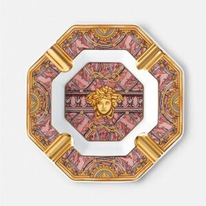 NWT Authentic Versace Pink Medusa Gold-Trim Ashtray | Giftable 🎁